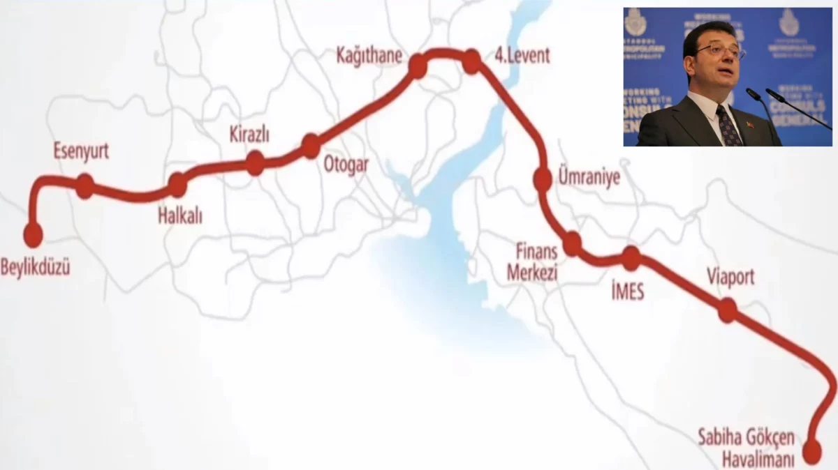 Istanbul Mayor Ekrem Imamoglu announced the launch of the HIZRAY metro project